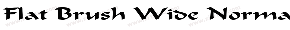 Flat Brush Wide Normal字体转换